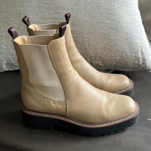 Sam Edelman Tan Laguna Leather Ankle Chelsea Boots 8.5